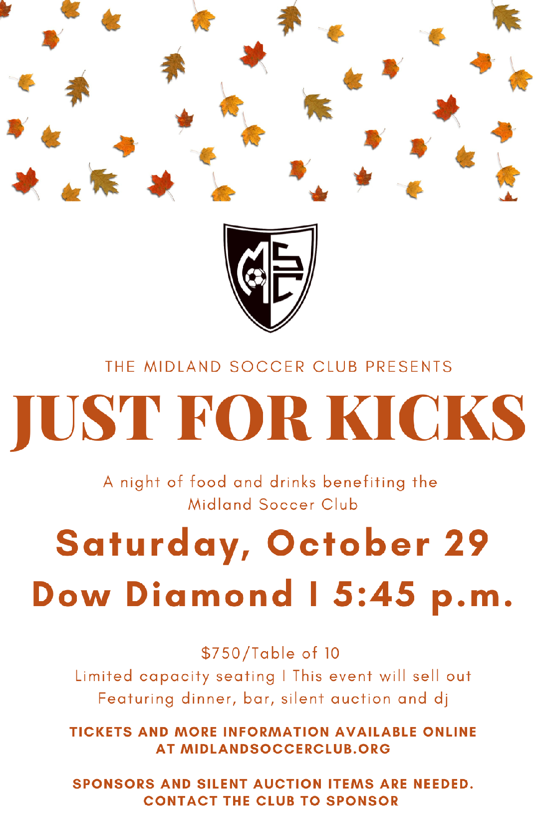 2nd Annual Fundraiser!! Just for Kicks!